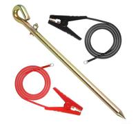 Kit per Messa a per terra Recinto Elettrico 45cm Cavi Kit per | 45cm, , 2 clip, installazione rapida, protezione animali, uso agricolo