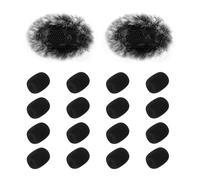 Kit per microfono e parabrezza, confezione da 2 pezzi, per microfono lavalier wireless DJI Mic 2, con 12 coperture per microfono in schiuma