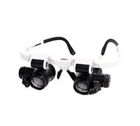 Kit per microscopio con 2 LED, fascia illuminante, lampada a LED con 8 adattatori per lenti 15x 23x