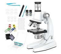 Kit per microscopio Scatola di oggetti preparati - Cento X Mille duecento X Adattatore per Telefono per Microscopio Composto | Bambini Studenti Scienze Educative Scienziati Piccoli