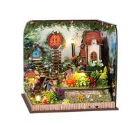 Kit per mini case - Modello artigianale fatto a mano, set di miniature decorative, progetto di hobby creativo, struttura di assemblaggio in legno | Kit di costruzione dettagliato per case artigianali