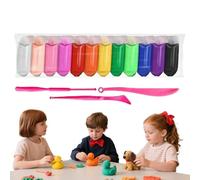 Kit per Modellare la Creta | Plastilina per Scultura Multicolore per Bambini | Dido' Colorato Non Aderente, Attività Creative Fatte A Mano Per Casa, Scuola, Ragazze E Adulti