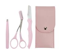 Kit per modellare le sopracciglia, kit per la cura delle sopracciglia - Kit per la cura delle sopracciglia di precisione - Rimozione dei del viso antiscivolo Rasoi curvi Forbici modellanti per