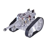 Kit per modellismo a vapore, motore Stirling a forma di serbatoio con binari mobili, kit di esperimenti scientifici per educazione fisica e display