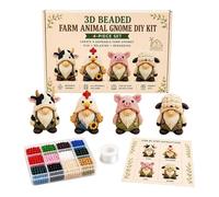 Kit per mosaico artistico con perline fatte a mano, liscio e resistente all'usura, con piccole perline 3D, kit fai da te con colori vivaci, decorazione per la casa, gioielli per adulti