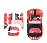 Kit per mouse grip per mouse Razer Viper V4 Pro 2026 wireless, antiscivolo, adesivi pretagliati, resistenti al sudore, facili da usare (rosso pieno)