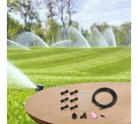 Kit per nebulizzazione da giardino che supporta l'uso a doppia funzione: raffreddamento evaporativo e erogazione mirata dell'acqua per aree paesaggistiche (8 m)