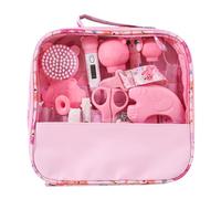 Kit per neonati per neonati, kit portatile per toelettatura per da 15 pezzi | 15 strumenti essenziali per neonati, design delicato al tatto, custodia da viaggio