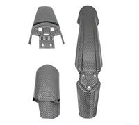 Kit per parafanghi Anteriore Posteriore E-Bike per cross Kit | ABS per robusto, finitura carbonio, resistenza urti, leggero, design per sportivo per Ron(Rear)