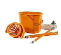 Kit per pavimenti Secchiostrizza - secchio con strizzatore 12 L + mop 240 gr + m