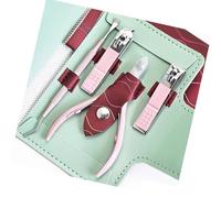 Kit per pedicure per unghie, 4 pezzi, in acciaio inossidabile, kit per manicure e tagliacuticole, con spingi unghie, strumenti per la cura delle unghie, con spintore