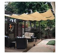 Kit per pergola retrattile - Tenda parasole con filo scorrevole per tenda da giardino di ricambio, 1,2 m x 7 m, protezione UV e copertura per gazebo resistente alle intemperie.