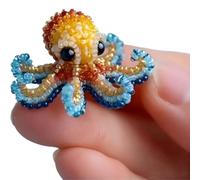 Kit per perline Octopus, set di perline Embroidery Beginner-Friendly Sea Creature Beaded Embroidery Set fai da te Animals Beadwork Craft Kit per adulti con istruzioni Full-Color Instructions, Home