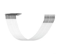 Kit per pesca in fluorocarbonio per acqua salata e acqua dolce, filo resistente all'abrasione con scatto girevole, linee di tracciamento invisibili, ad affondamento rapido, per spigola e squalo, 9,1