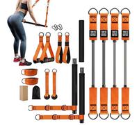 Kit per pilates da donna, attrezzatura per allenamento muscolare, multifunzionale per pilates con resistenza regolabile, per atleti in palestra, appassionati di fitness, spalle, collo, vita