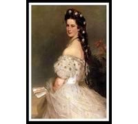 Kit per pittura a mosaico 5D, motivo imperatrice Elisabetta d'Austria con abito da ballo di Franz Xaver Winterhalter 5D, per adulti e bambini, fai da te, decorazione da parete per la casa, regali di
