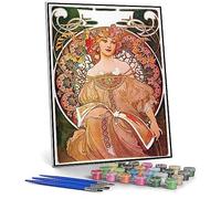 Kit per pittura a olio fai da te con numeri per adulti Daydream Alphonse Mucha