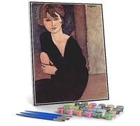 Kit per pittura a olio fai da te con ritratto di Madame Reynouard, dipinto con numeri di Amedeo Modigliani