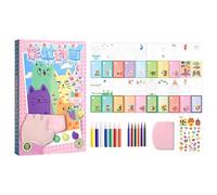 Kit per pittura a pois colorati, kit di cartoline da disegno, set artistico creativo, divertente pacchetto di attività da grattare, forniture artigianali per ragazze, ragazzi, bambini dai 6 anni in su
