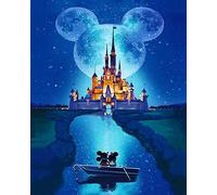 Kit per pittura con diamanti 5D fai da te,kit fai da te per adulti e bambini pittura diamante,kit per ricamo a punto croce, Perfetto per Rilassarsi e Decorare Le pareti della casa(40*30cm) (Disney C)