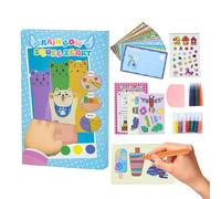 Kit Per Pittura Con Squeegee,Biglietti Da Disegno Fai Da Te,Set Per Attività Creative Per Bambini - Per Sviluppo Abilità Motorie Feste Di Compleanno A Casa E Ricorrenze