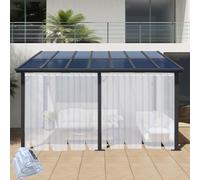 Kit per porta con tenda a strisce in plastica per cella frigorifera/congelatore Cortina De Pvc trasparente e liscia WGHGCF(1.8mm,1.2Mx2.1M)