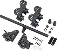 Kit per Porta Scorrevole a Scomparsa - Fluida per Accesso a biblioteche, soppalchi e Magazzini - Perfetta per Risparmiare Spazio e Facile Installazione