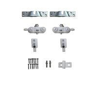 KIT per Porta Scorrevole Senza Binario - Comprende 2 Carrelli di Scorrimento, 2 Fermi Superiori, 2 Staffe di Fissaggio su Pannello - Disponibile in 2 Portate: 40kg e 80kg (Portata 40 KG)