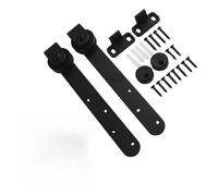 Kit per porta scorrevole senza porta, Kit di ferramenta for porte scorrevoli in miniatura for ante di armadietti, set di binari, binario sospeso liscio e silenzioso a forma di T montato sul pavimento