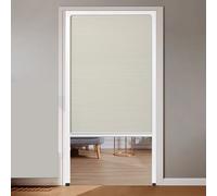 Kit per porta scorrevole telescopico senza trapano, design pieghevole dall'alto verso il basso verso l'alto per porta, 76 x 203 cm, uso interno/esterno, facile installazione, vestibilità regolabile