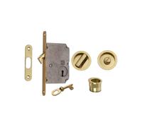 Kit per porte scorrevoli con serratura a gancio e accessori completa installazione sicura