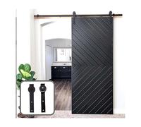 Kit per porte scorrevoli, Kit binario sospeso for porta scorrevole della stalla da 6FT/6,6FT, kit binario sospeso for armadio 183CM/200CM Hardware for ruota sospesa for porta della stalla(6FT (183CM))