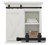 Kit per porte scorrevoli, Kit hardware for porta scorrevole for fienile con singola, hardware for porta scorrevole Super Mini for supporto TV for armadio guardaroba(60in 152cm)