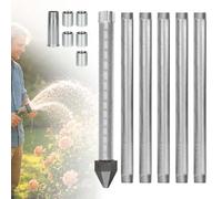 Kit Per Pozzo A Punta Di Azionamento Da 1-1/4", Pozzo A Punta Di Sabbia Per Impieghi Gravosi Da 36" Con Filtro A Maglia 60, Acciaio Inox Tubi Di Prolunga In Acciaio Zincato(1+5 Pipes-6m (20ft))