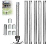Kit Per Pozzo Con Punta A Sabbia, Punta A Impatto Da 1-1/4 Pollici (3,2 Cm), Presa Allungata Da 36 Pollici, Filtro A Rete Da 60 Mesh, Include Tappo Di Protezione E Raccordi(1+5 Pipes-6m (20ft))