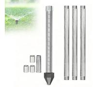 Kit per Pozzo Con Punta in Sabbia, Kit per Pozzo Con Punta in Acciaio Inox Da 1-1/4", Crea Facilmente Un Pozzo Poco Profondo Da 3 a 4,8 Metri, Per La Casa Colonica Rurale(3+1Kit)