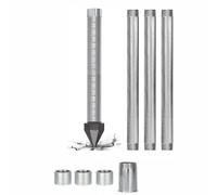 Kit per pozzo Sand Point, kit per pozzo con azionamento da 1-1/4 | Maglia da 60 gauge, strumento professionale per perforazione pozzo poco profondo, tubi zincati giunti azionamento(4M)