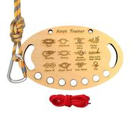 Kit Per Praticare L Annodatura | Giocattolo Educativo In Legno Con Corda - Tavola Per L Apprendimento Dei Nodi,Per Bambini E Adulti Attività All Aperto Campeggio Vela Arrampicata