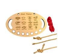 Kit Per Praticare L Annodatura | Giocattolo In Legno Con Corda Per Pratica Divertente | Tavola Per L'Apprendimento Della Legatura Dei Nodi - Per Bambini E Adulti Attività All Aperto Campeggio Vela Arr