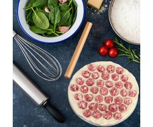Kit per preparazione Gnocchi 3PZ 37 Fori 16cm Scoop 16cm Rolling Pin