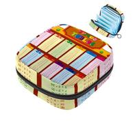 Kit per primo ciclo mestruale con tabelline colorate per ragazze, salvaslip per tamponi, borsa mestruale, supporto per assorbenti con cerniera, organizer per tovaglioli sanitari