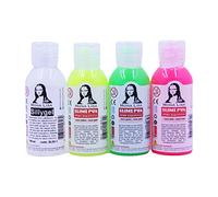 Kit per principianti, 3 colori neon (4 x 100 ml), colla e attivatore fai da te, colla sottile con attivatore di muco magico
