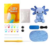 Kit per principianti per imparare l'uncinetto Kit introduttivo con video tutorial Guida passo passo Set di animali all'uncinetto Kit per principianti adulti.