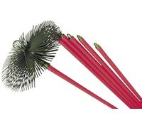 KIT PER PULIZIA CANNA FUMARIA SCOVOLO 25 cm +6 ASTE DA 1,4 MT CALDAIA STUFA