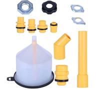 Kit per Pulizia e Svuotamento del Liquido Raffreddamento - Imbuto per Radiatore Antiversamento da 15 Pezzi,Accessori Raffreddamento per Autofficina Viaggio Serbatoio Lavavetri