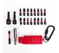 Kit per punte Cacciavite 12pz Alta Durezza per crv Kit per punte(20pcs) | 24 assortiti, magnetismo per forte, per acciaio alto grado, striscia organizer, uso universale