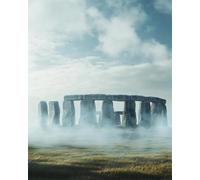 Kit Per Punto Croce Con Perline Stonehenge, Inghilterra 9CT 50x70cm | Paesaggio Kit Per Ricamo Francese Con Perline Diy，Kits Per Arazzo A Punto Croce Con Perlines，Set Per Ricamos