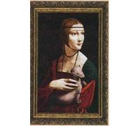 Kit per punto croce, motivo: Lady with Ermine, 14 ct, 175 x 280, 42 x 62 cm