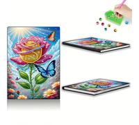 Kit per quaderno di arte con diamanti 5D fai da te a forma di farfalla e r