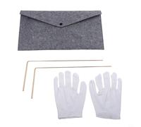 Kit per rabdomante in rame con 2 aste telescopiche e pendolo per la ricerca di acqua, minerali e supporto per terapia energetica (5 pezzi)